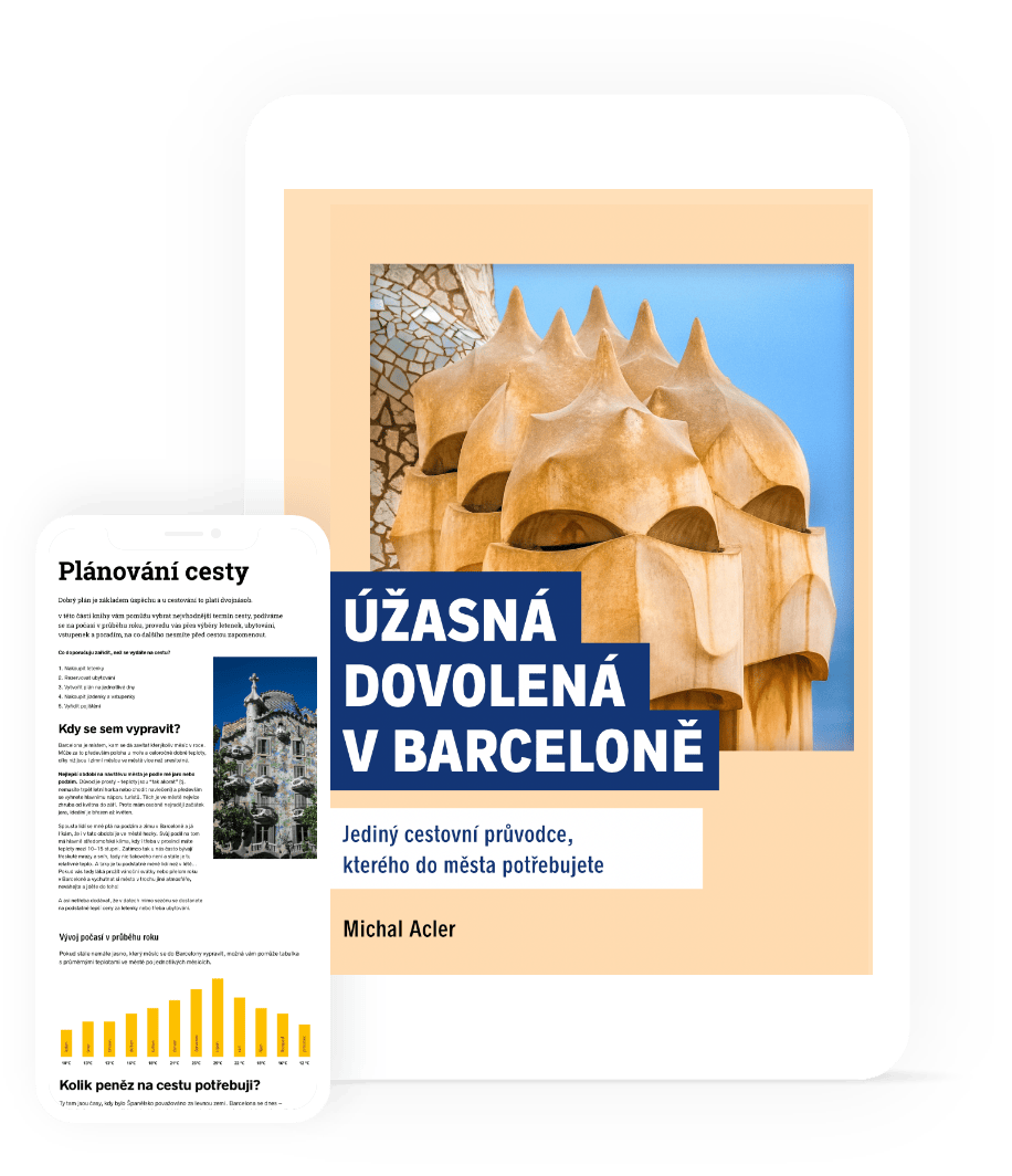 Ebook Úžasná dovolená v Barceloně na tabletu a telefonu
